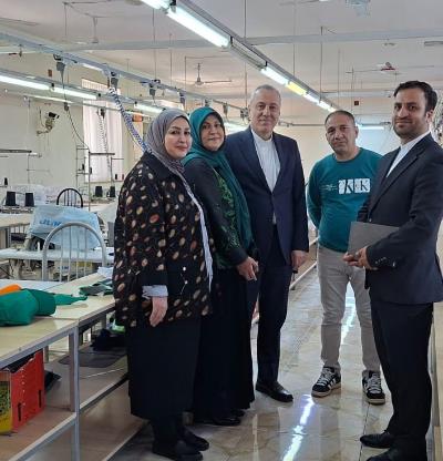 بازدید سرکنسول کشورمان از شرکت پوشاک زمرد نخجوان